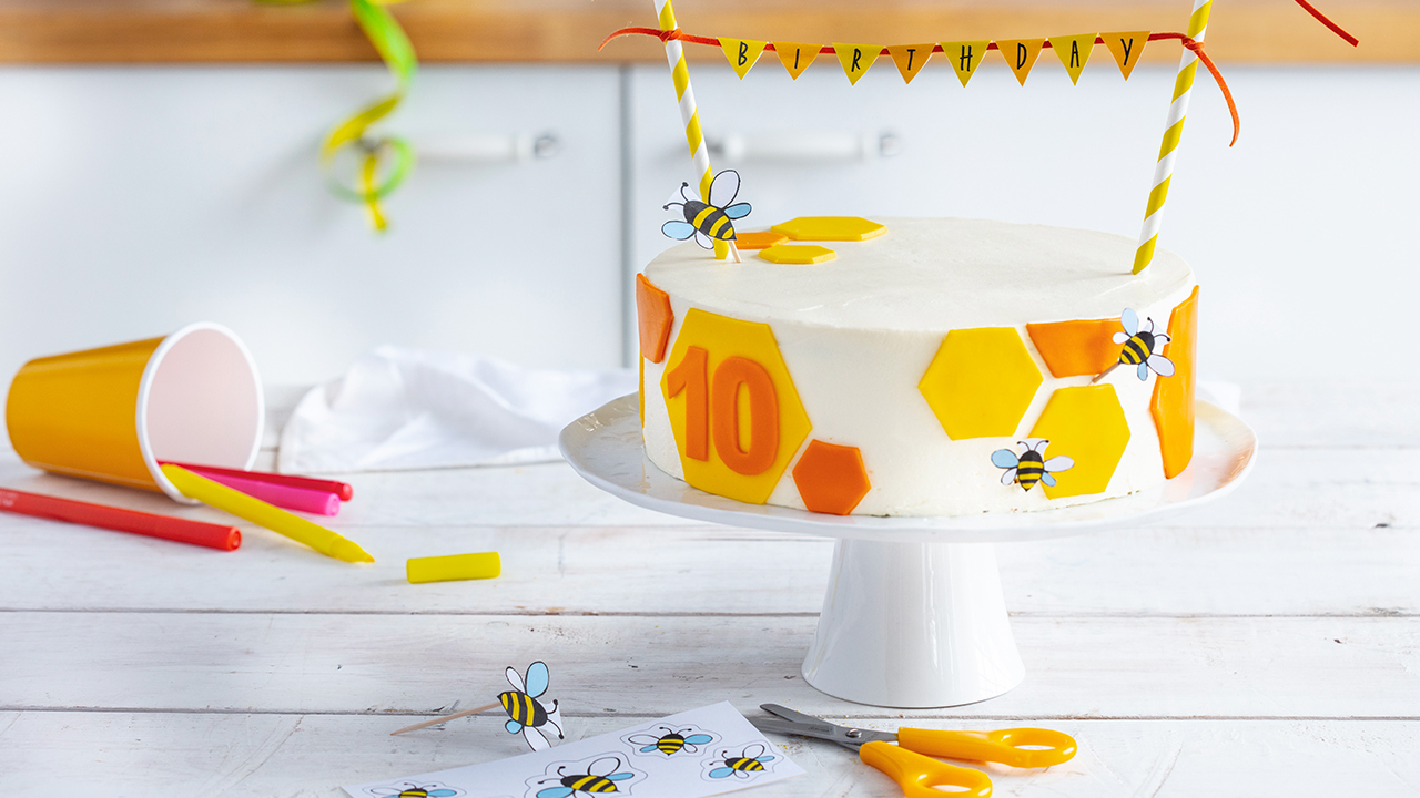 Pastel de cumpleaños abeja - Rexal